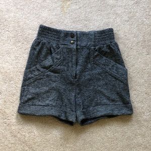 MANGO High waist knit shorts